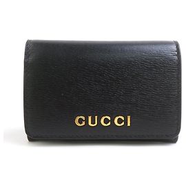 Portatarjetas de cuero Gucci