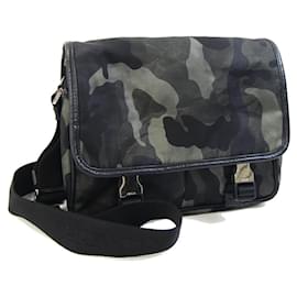 Borsa a tracolla Prada in nylon kaki