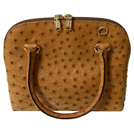 Autre Marque Borsa 2way in pelle di struzzo a.testoni