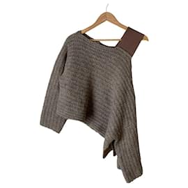 Autre Marque ADORE Open Shoulder Kurzstrickpullover