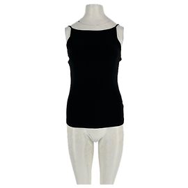 Autre Marque Camiseta de tirantes negra de lana James Perse Standard
