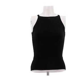 Courreges Schwarzes Tanktop aus Viskose