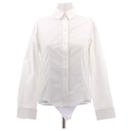 Body chemisier Alaïa bianco in cotone