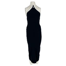Courreges Schwarzes ärmelloses Kleid