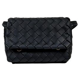 Bottega Veneta Borsa a tracolla Mini Intrecciato nera
