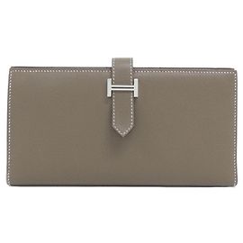 Hermès Portafoglio bi-fold Hermes Bearn Soufflé