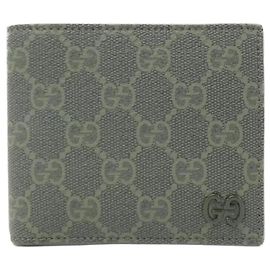 Portafoglio lungo Gucci Green GG Supreme