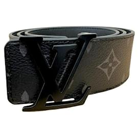 Louis Vuitton Monogram Eclipse Gürtel aus schwarzem Leder