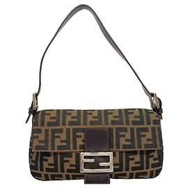 Borsa Fendi Zucca Brown Nylon Canvas