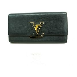 Portafoglio lungo Louis Vuitton in Noir