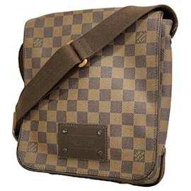 Borsa a tracolla Louis Vuitton Damier Brooklyn PM - Ebene