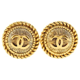Orecchini Chanel Coco Mark placcati in oro