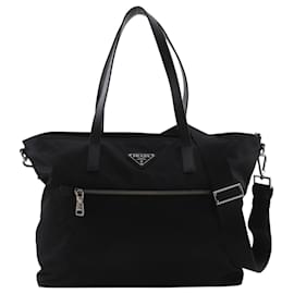 Borsa Tote 2-Way in Nylon Nero Prada