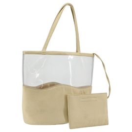 Borsa a mano PRADA Vinyl Gold Auth bs36756