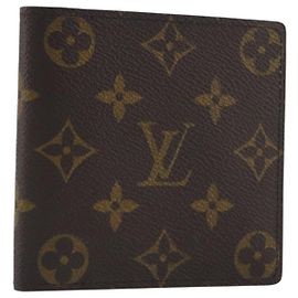 LOUIS VUITTON Monogram Portefeuille Marco Bifold Wallet M61675 LV Auth 196137