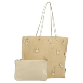 PRADA Tote Bag aus Mesh Beige Auth bs36710 - Prada