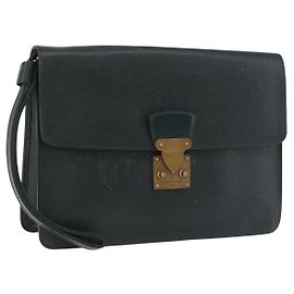 LOUIS VUITTON Pochette Kourad en Taiga Bolsa Clutch Épicea M30194 LV Auth ka5641