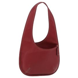 Coach Borsa a Spalla in Pelle Rossa e Oro Auth 194429A