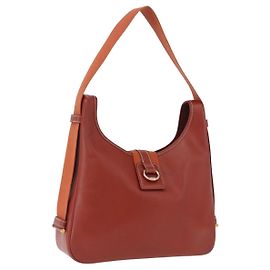 Hermès HERMES Sako Schultertasche Leder Braun Gold Auth 195752M