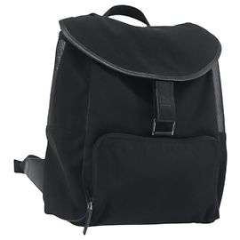 Zaino GUCCI Canvas Black Silver 019 0353 Auth bs36440