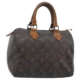 LOUIS VUITTON Monogram Speedy 25 Handtasche M41528 LV Auth 196034