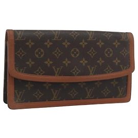 LOUIS VUITTON Monogram Pochette Dam Clutch Bag M51810 LV Auth 196174
