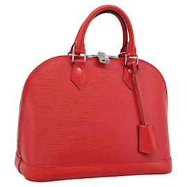 Borsa a mano LOUIS VUITTON Epi Alma PM Rosso Coklico M41154 LV Auth 196411V