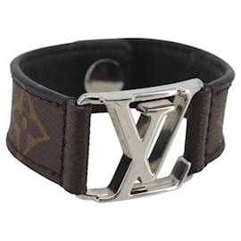 Bracciale Hockenheim Monogram in ottone LOUIS VUITTON LV Auth 195945A