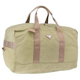 Borsa Boston PRADA Nylon Khaki Silver Auth 192536