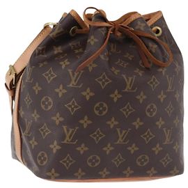 LOUIS VUITTON Monogram Petit Noe Schultertasche M42226 LV Auth ka5655