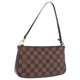 LOUIS VUITTON Damier Ebene Navona Accessory Pouch N51983 LV Auth 195041
