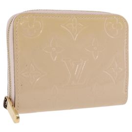 LOUIS VUITTON Vernis Zippy Coin Purse Rose Angelique M90078 LV Auth 195908