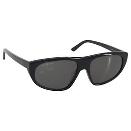 Occhiali da sole BALENCIAGA Plastica Nero Bianco Auth bs36465