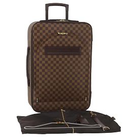 LOUIS VUITTON Damier Ebene Pegas 60 Suitcase N23255 LV Auth 189035