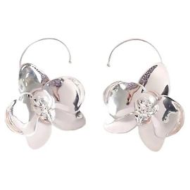 Orecchini Casablanca Orchid in acciaio argento