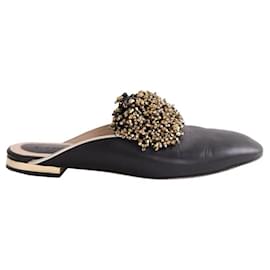 Mules Elie Saab in pelle nera