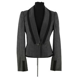 Thierry Mugler Blazer aus Wolle Grau