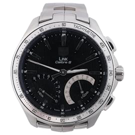 Orologio TAG Heuer link Caliber S Quartz, rif. CAT7010.BA0952 con quadrante nero