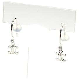 Celine Macadam Diamond White Gold Hängeohrringe - Céline