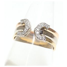Cartier 2C Ring in dreifarbigem Gold