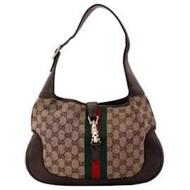 Borsa Hobo Gucci Jackie GG Canvas Medium