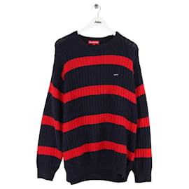 Supreme Pullover aus Baumwolle Blau Herren L