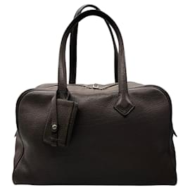 Hermès Victoria Handtasche aus braunem Clemence-Leder 2007