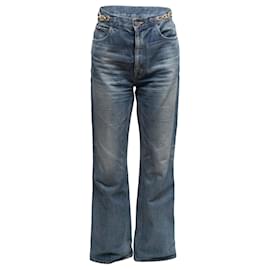 Vaqueros Celine con adornos metálicos, lavado medio, talla US 29 - Céline