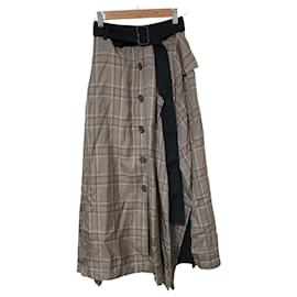 Falda de cuadros en viscosa ADORE - Autre Marque