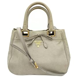 Borsa a tracolla in pelle Prada BN2245 in Grayish