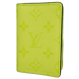 Louis Vuitton Taigarama Card Case in Yellow