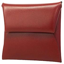 Porte-monnaie Hermes Bastia en Rouge H - Hermès