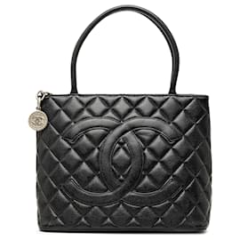 Borsa Tote Chanel Black Caviar Medallion