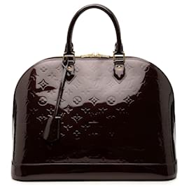 Louis Vuitton Purple Monogram Vernis Alma GM